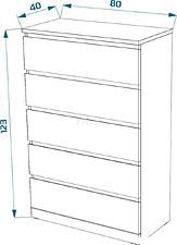 Комод Mio Tesoro Варма 5 (белый)