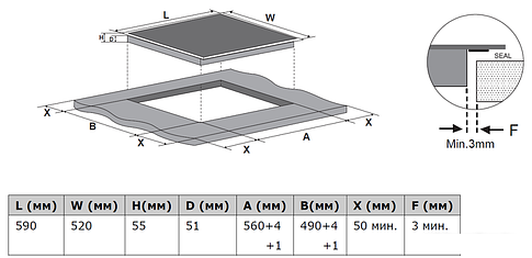 Варочная панель Weissgauff HV 640 BM