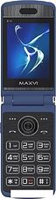 Кнопочный телефон Maxvi E11 (темно-синий)