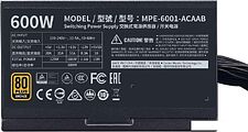 Блок питания Cooler Master MWE 600 Bronze V2 MPE-6001-ACAAB-EU Блок питания Cooler Master MWE 600 Bronze V2 MPE-6001-ACAAB-EU