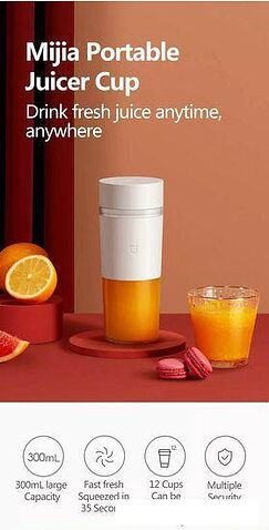 Портативный блендер Xiaomi Mijia Portable Juicer Cup MJZZB01PL