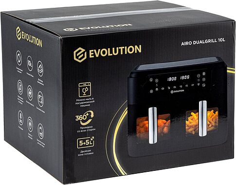 Аэрогриль (аэрофритюрница) Evolution AIRO DualGrill 10L
