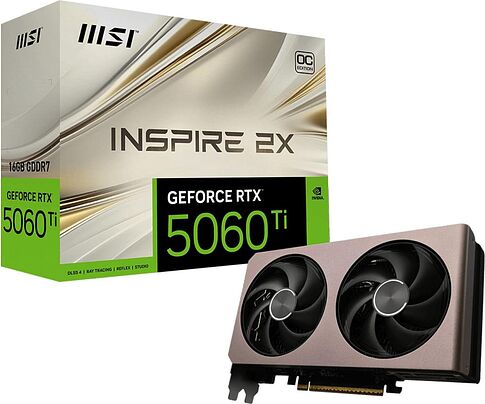 Видеокарта MSI GeForce RTX 5060 Ti 16G Inspire 2X OC
