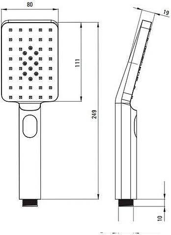 Душевая система  Deante Jasmin NAC_09JP (хром)