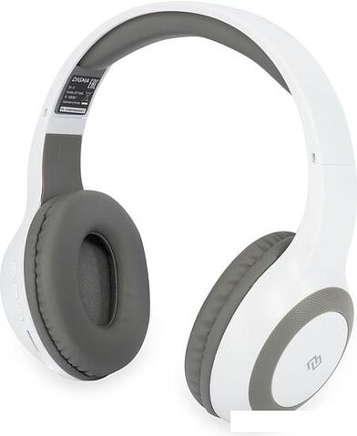 Наушники Digma BT-15 (белый/серый)