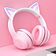 Наушники Huizhou Huayusi Technology Cat DR-57 (розовый)