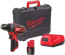 Дрель-шуруповерт Milwaukee M12 BDD-201C 4933479439 (с 1-м АКБ, кейс) Дрель-шуруповерт Milwaukee M12 BDD-201C 4933479439 (с 1-м АКБ, кейс)