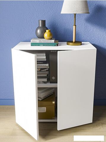 Тумба Стендмебель Коллета (белый/белый)