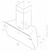 Кухонная вытяжка Elica L'essenza BL/A/60 PRF0117403A