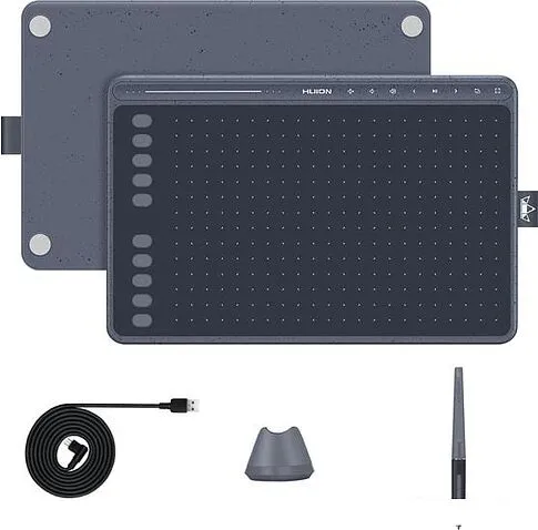 Графический планшет Huion HS611 (серый космос)