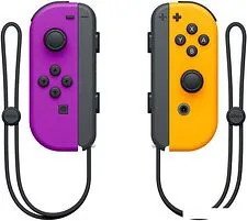 Геймпад Nintendo Joy-Con (неоновый фиолетовый/неоновый оранжевый) Геймпад Nintendo Joy-Con (неоновый фиолетовый/неоновый оранжевый)