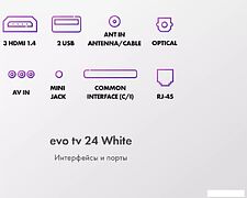 Телевизор Evo TV 24 White TD0051748RU