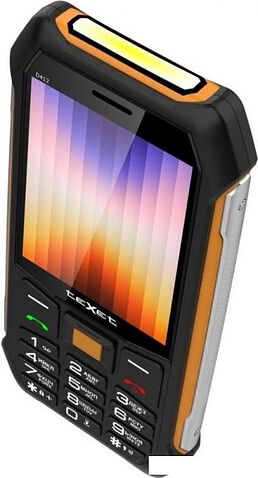 Кнопочный телефон TeXet TM-D412 (черный/оранжевый)