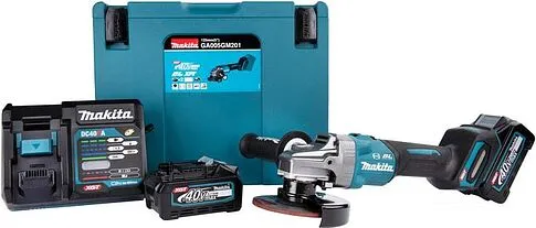 Угловая шлифмашина Makita GA005GM201 (с 2-мя АКБ)