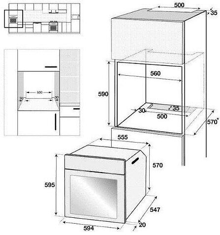 Газовый духовой шкаф BEKO BBIH12100BC