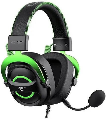 Наушники Havit Gamenote H2002e (черный/зеленый)