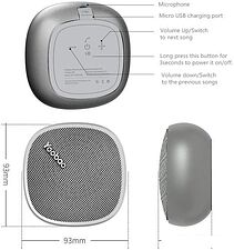 Беспроводная колонка Yoobao M1 (серебристый)