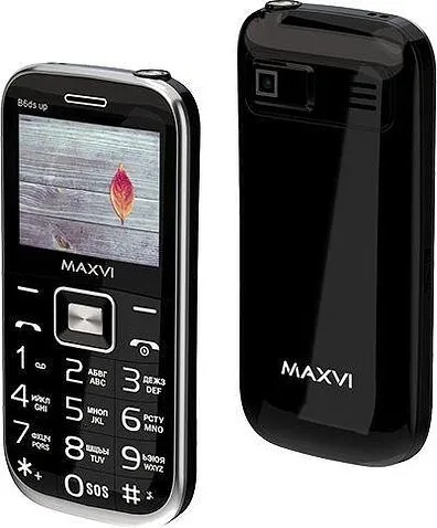 Кнопочный телефон Maxvi B6ds up (черный)