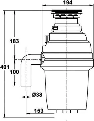 Измельчитель пищевых отходов ZorG ZR56-D