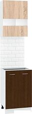 Готовая кухня Кортекс-мебель Корнелия Экстра 50р2д без столешницы (дуб сонома/венге)