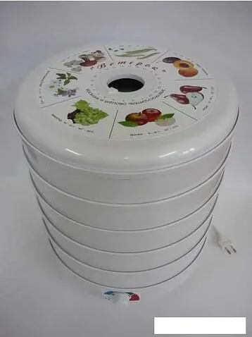 Сушилка для овощей и фруктов Спектр-Прибор Ветерок-5 (5 поддонов, белый)