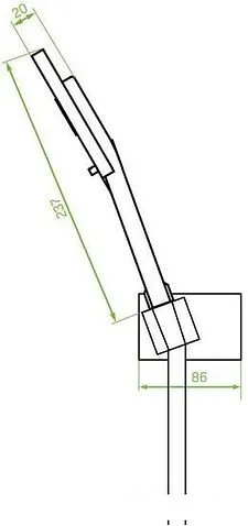 Душевой гарнитур Laveo Kvadrato NLQ 00AD