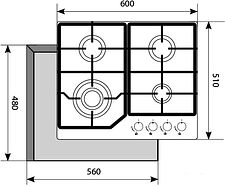 Варочная панель Akpo PGA 604 FGC WH Варочная панель Akpo PGA 604 FGC WH