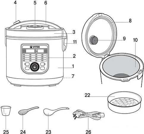 Мультиварка Vitek VT-4282