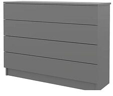 Комод Горизонт Нео 1050 4 ящика (серый графит)