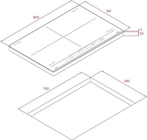Варочная панель TEKA ZF 88700 MST (черный)