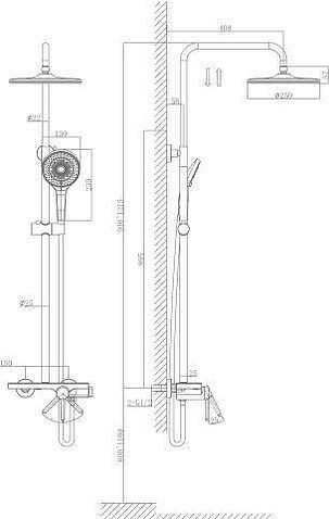 Душевая система  A-Five A5-0638