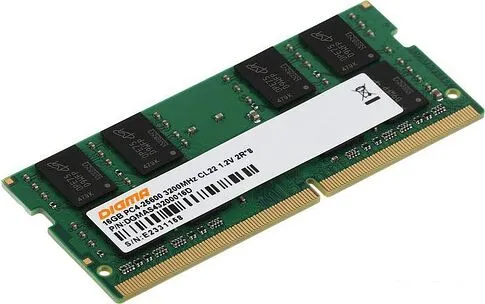 Оперативная память Digma 16ГБ DDR4 SODIMM 3200 МГц DGMAS43200016D