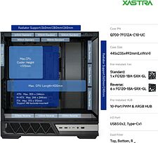 Корпус XASTRA Q700 7ARGB-FG-C10-UC (черный)