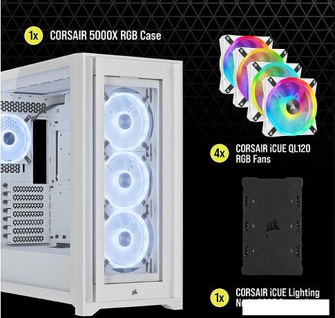 Корпус Corsair iCUE 5000X RGB QL Edition CC-9011233-WW