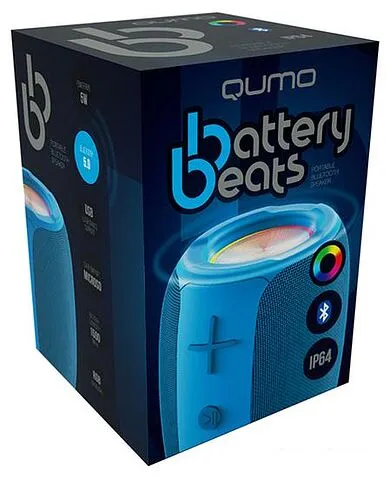 Беспроводная колонка QUMO BatteryBeats (синий)