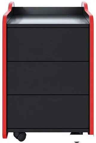 Тумба VMM Game Case 40 Black Red CS-1BKRD (черный/красный)