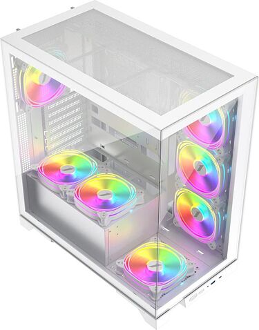 Корпус 1stPlayer Mi8 MI8-WH-3FC7R-W-1FC7-W (белый)