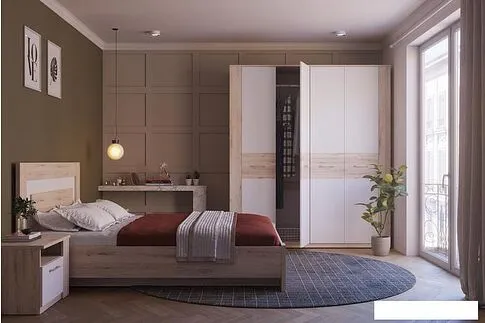 Тумба MyStar Вирджиния 100.1803/1 правый (дуб бонифаций-белый)