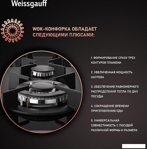 Варочная панель Weissgauff HGG 640 BGB