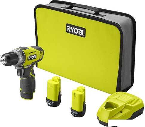 Дрель-шуруповерт Ryobi RCD1201-220S 5133005059 (с 2-мя АКБ, сумка)