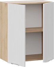 Шкаф навесной Трия Кимберли 1ВВ6 с двумя дверьми (дуб крафт золотой/сноу)