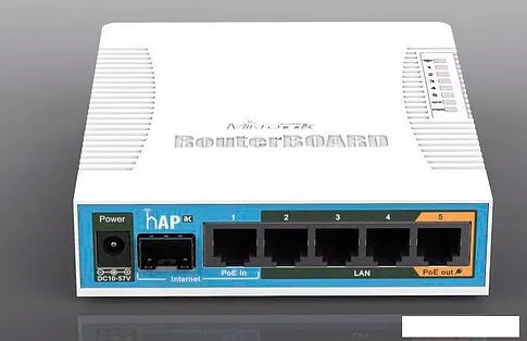 Беспроводной маршрутизатор Mikrotik hAP ac [RB962UiGS-5HacT2HnT]