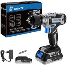 Дрель-шуруповерт Deko ZKCD20V PRO 084-1005 (с 2-мя АКБ, кейс) Дрель-шуруповерт Deko ZKCD20V PRO 084-1005 (с 2-мя АКБ, кейс)
