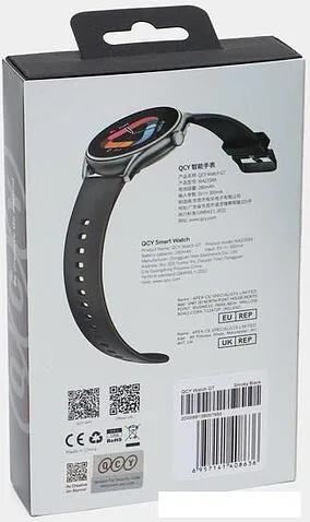 Умные часы QCY Watch GT (серый/черный)