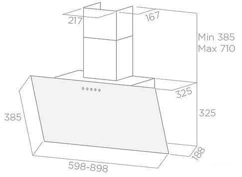 Кухонная вытяжка Elica Shire BL/A/60 [PRF0119819]