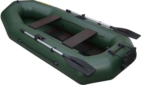 Моторно-гребная лодка Муссон R-260 PC TP (зеленый)