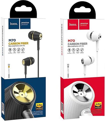 Наушники Hoco M70 (белый/серебристый)