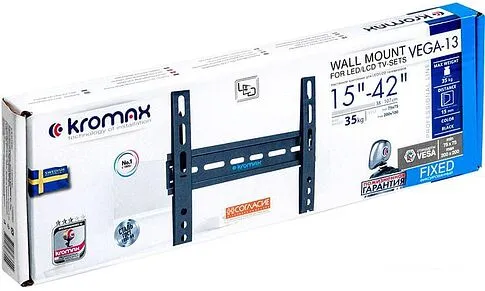 Кронштейн Kromax VEGA-13 NEW (черный)