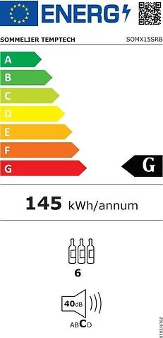 Винный шкаф Temptech SOMX15SRB
