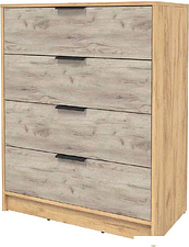 Комод Интерлиния Концепт КТ-К80 (дуб серый/дуб золотой)